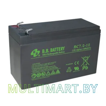 Аккумулятор для ИБП B.B. Battery BC7.2-12 (12В/7 А·ч)